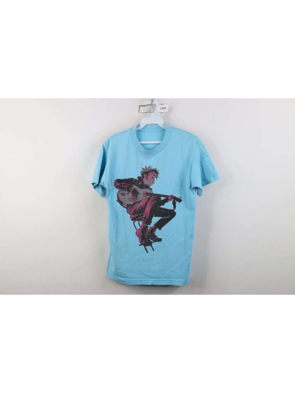 Vintage Womens Small Faded Official The Gorillaz Band Short Sleeve T-Shirt Blue